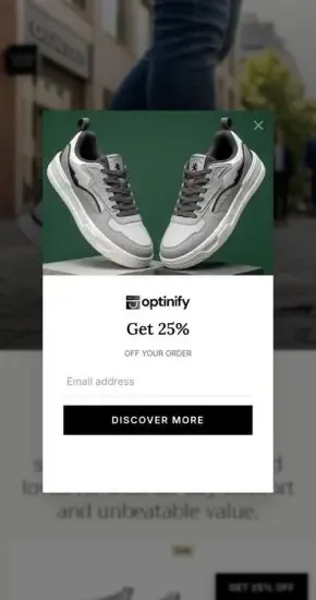 exit intent on mobile popup